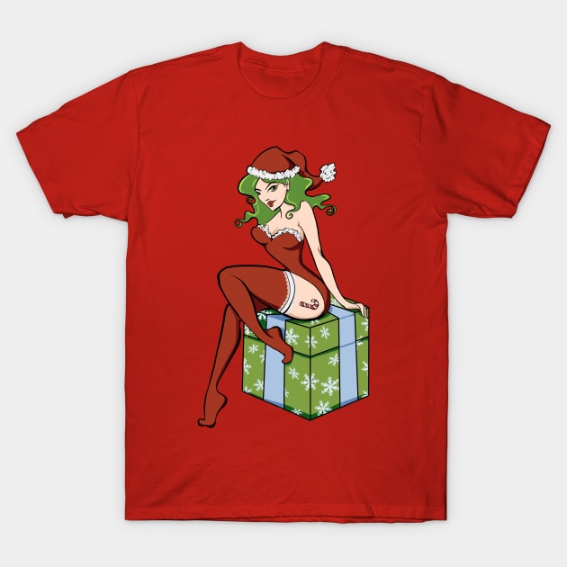 The Naughty Crimbo Elf T-Shirt by SimonBreeze